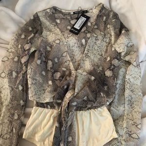 Snake skin body suit